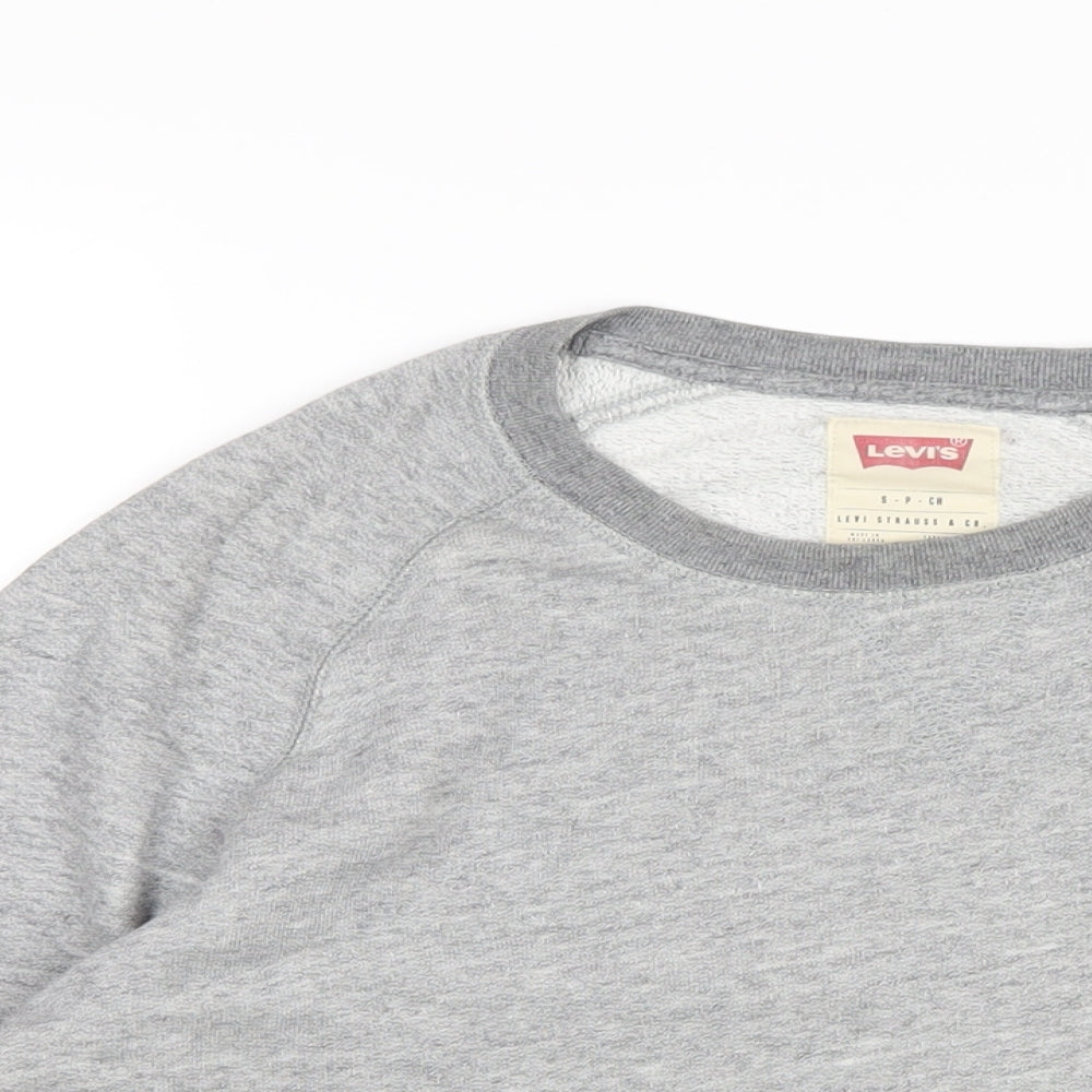Levi's Mens Grey Cotton Pullover Sweatshirt Size S
