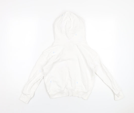 Polo Ralph Lauren Girls White Cotton Pullover Hoodie Size 8-9 Years Pullover