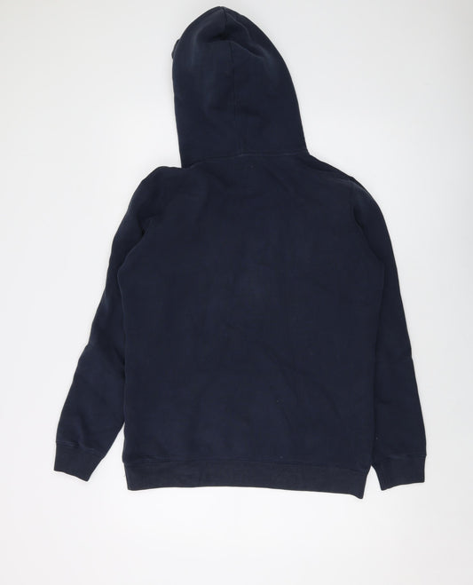 Jack Wills Womens Blue Cotton Pullover Hoodie Size 8 Pullover