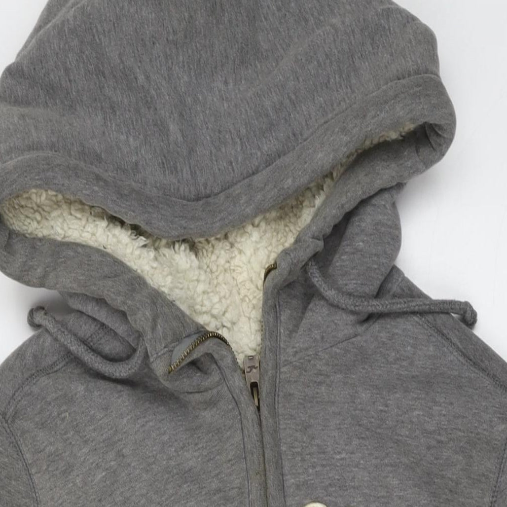 Hollister Mens Green Cotton Full Zip Hoodie Size M