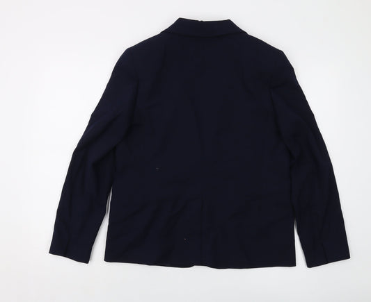 Marks and Spencer Womens Blue Jacket Size 12 Button