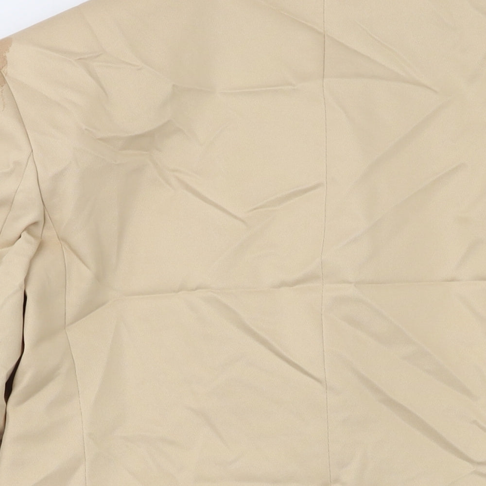 Marks and Spencer Womens Beige Jacket Size 8 Button