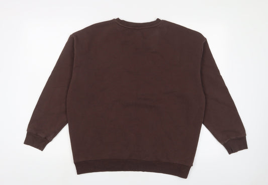 River Island Womens Brown Cotton Pullover Sweatshirt Size S Pullover - Milan