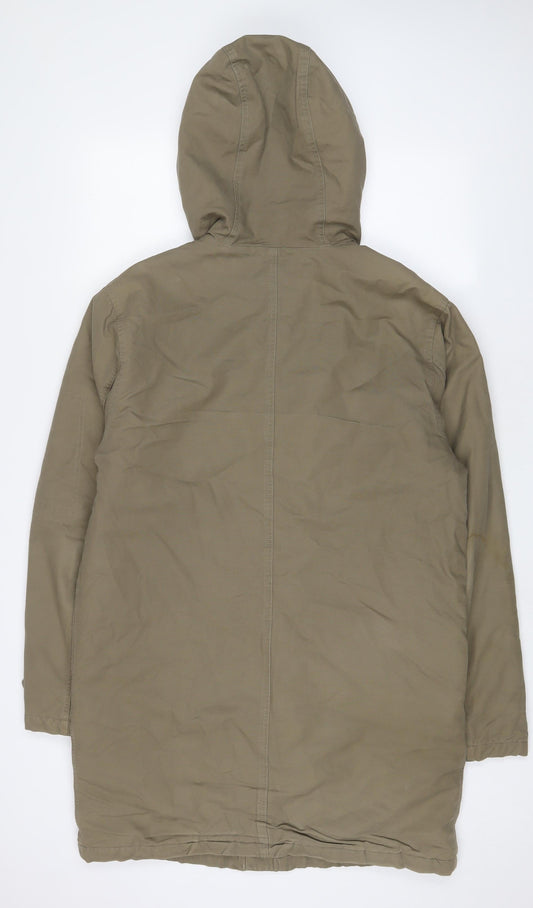 Linea Mens Green Jacket Coat Size S Zip