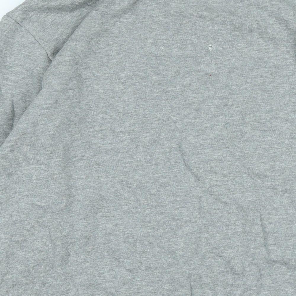 Lee Jeans Mens Grey Polyester Pullover Sweatshirt Size L - Logo