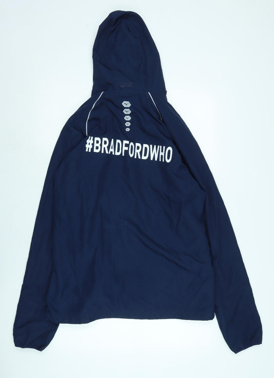 Mizuno Mens Blue Anorak Jacket Size XL Zip - Varisity Huddersfield-Bradfordwho