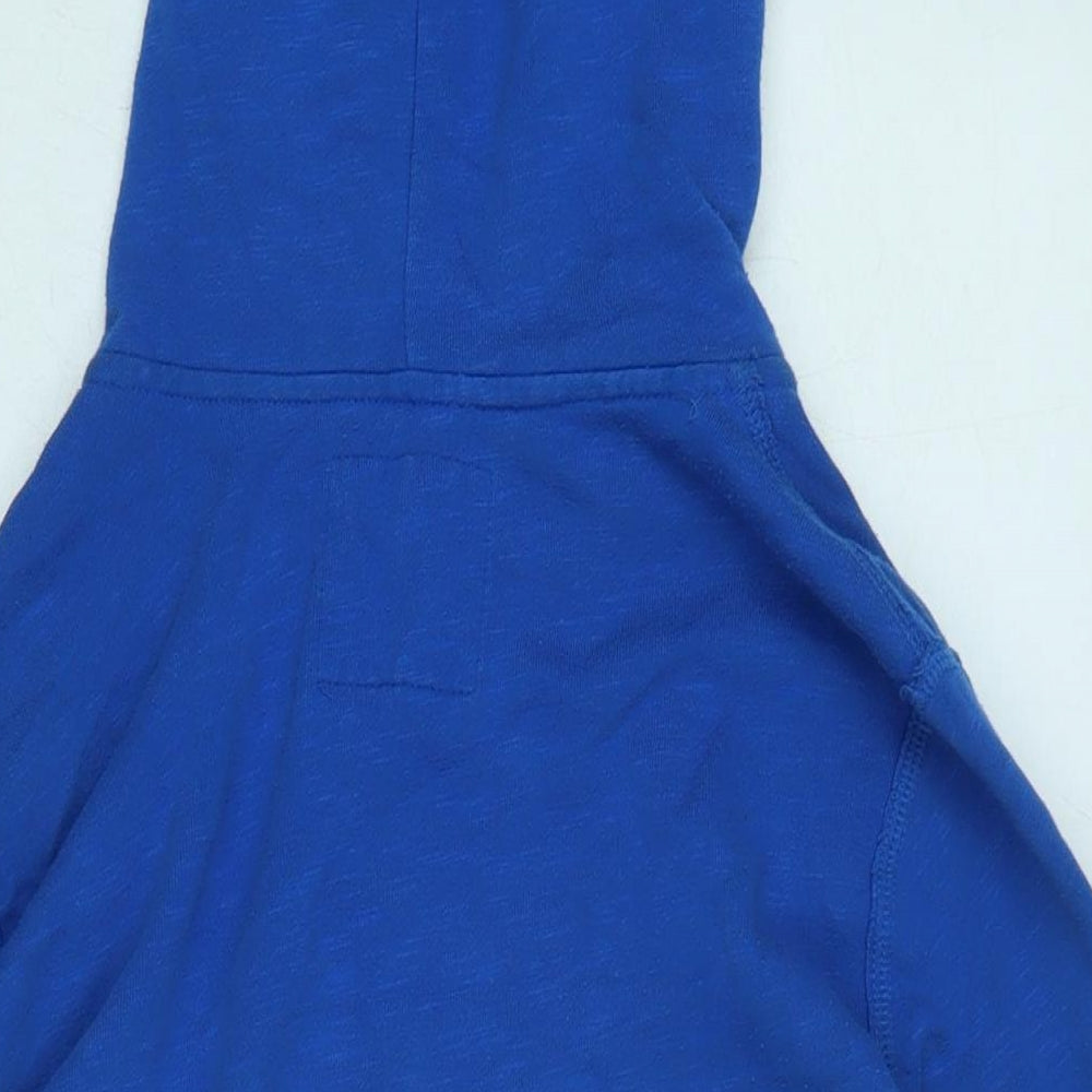 Hollister Mens Blue Jacket Size S Zip - Logo