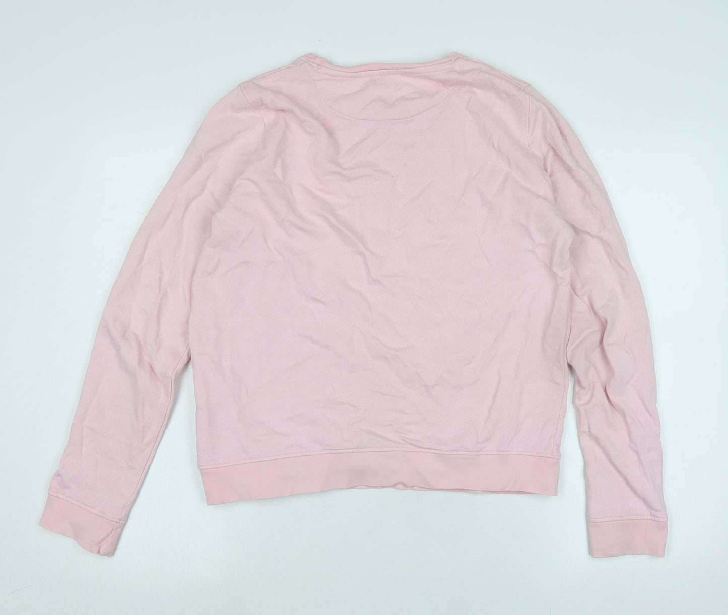 GANT Womens Pink Polyester Pullover Sweatshirt Size L - Logo