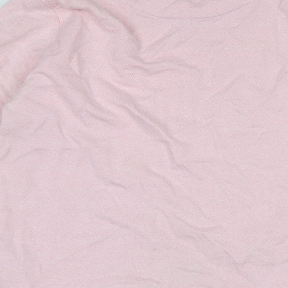 GANT Womens Pink Polyester Pullover Sweatshirt Size L - Logo