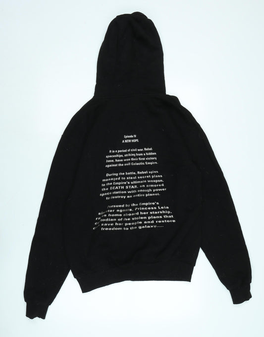 Star Wars Mens Black Polyester Pullover Hoodie Size M - New Hope