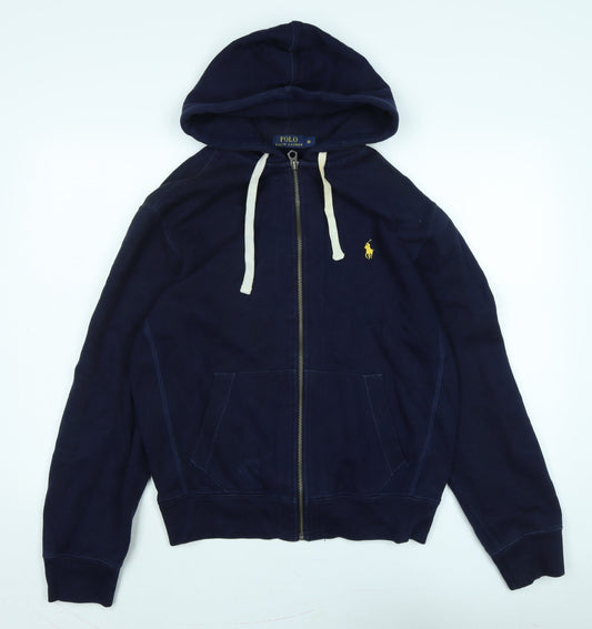 Polo Ralph Lauren Mens Blue Jacket Size M Zip - Logo