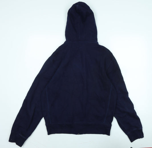 Polo Ralph Lauren Mens Blue Jacket Size M Zip - Logo