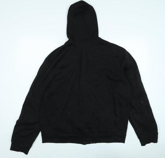 Lee Cooper Mens Black Jacket Size XL Zip - Logo