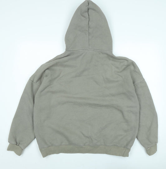 Sl'oy Womens Beige Polyester Pullover Hoodie Size M