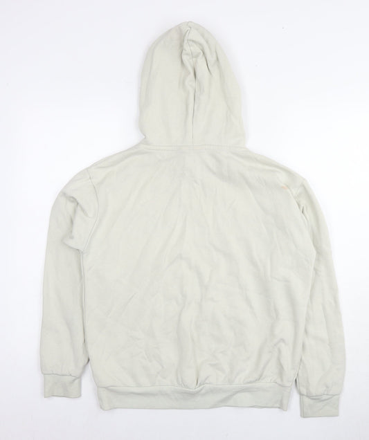 Disney Womens Beige Cotton Pullover Hoodie Size 10 Pullover - Size 10-12 Mickey Mouse