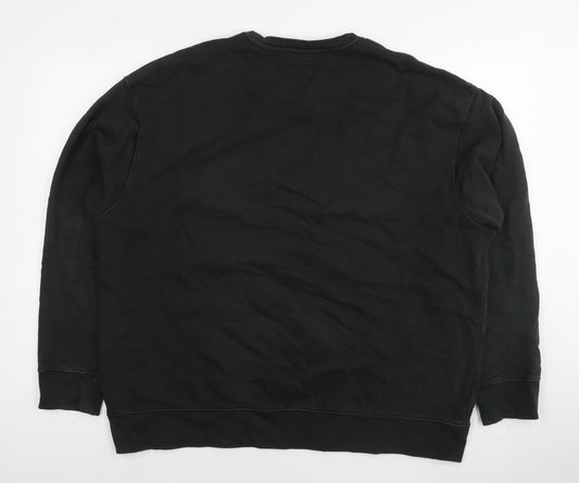 Levi's Mens Black Cotton Pullover Hoodie Size XL - Logo Unisex