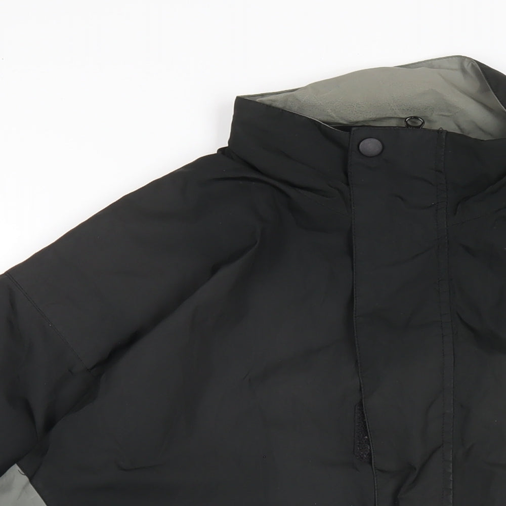Man City Golf Mens Black Rain Coat Coat Size M Zip