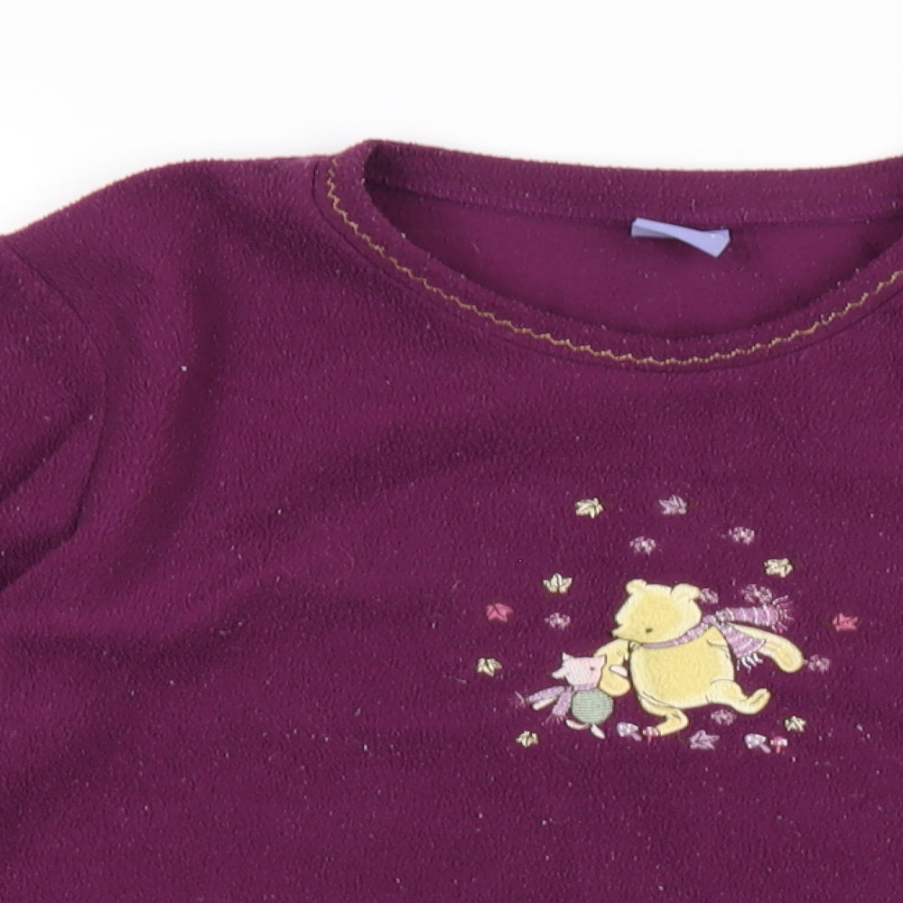 Disney Womens Purple Polyester Pullover Sweatshirt Size 10 Pullover - Winnie the Pooh