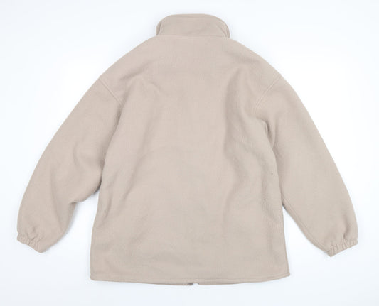 High Mount Mens Beige Jacket Size L Zip