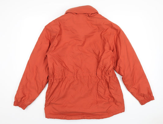 Hawkshead Mens Orange Rain Coat Coat Size M Zip
