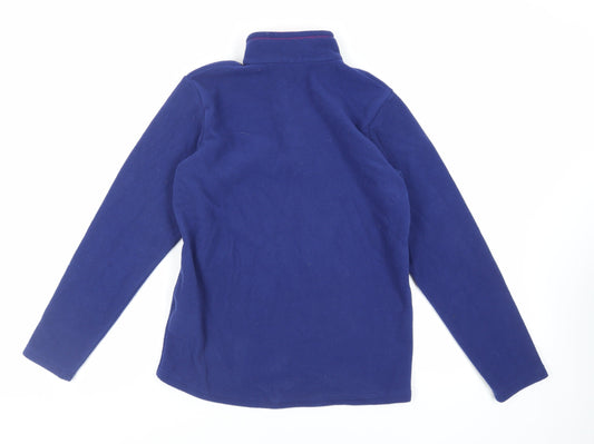 DECATHLON Boys Blue Polyester Pullover Sweatshirt Size 14 Years Zip