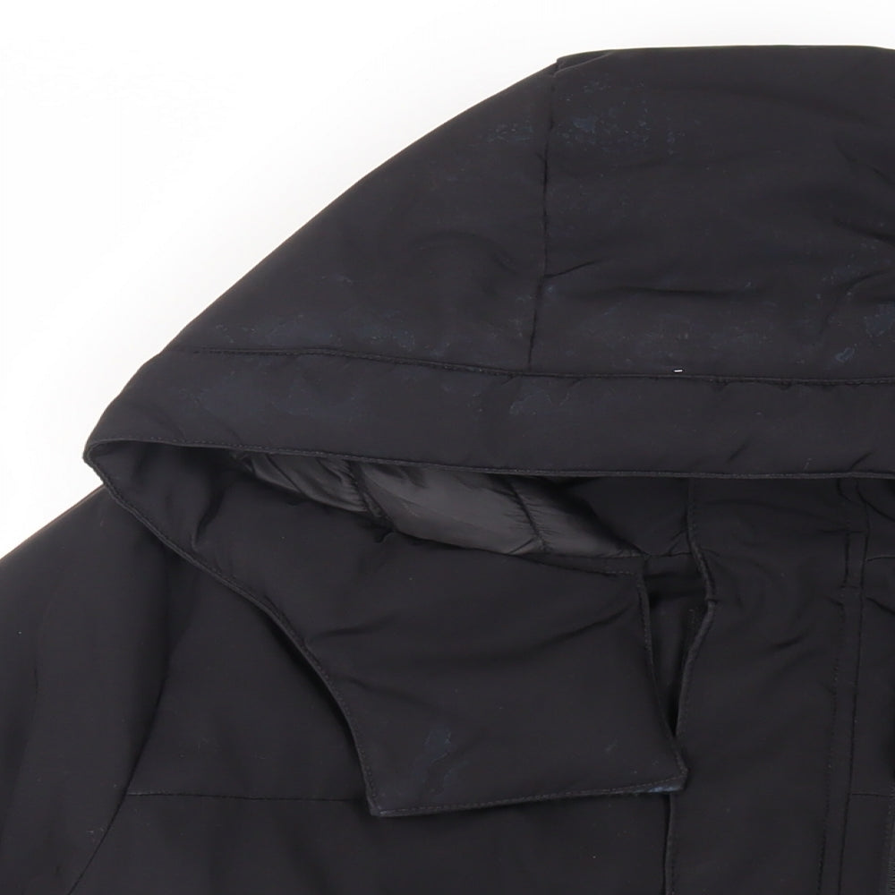 Hollister Mens Black Puffer Jacket Jacket Size S Zip