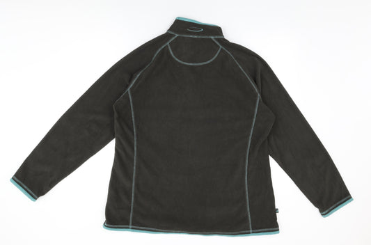 Mountain Life Womens Brown Polyester Pullover Sweatshirt Size 20 Zip