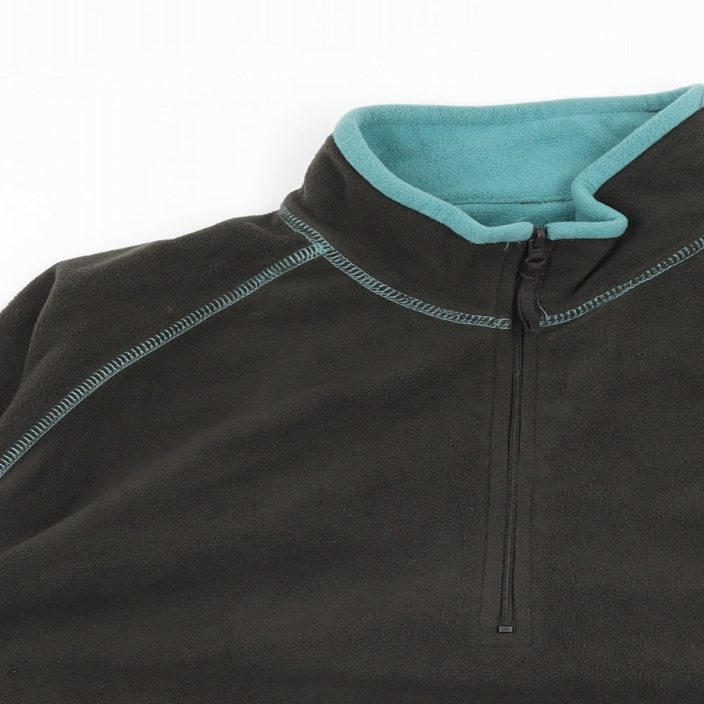 Mountain Life Womens Brown Polyester Pullover Sweatshirt Size 20 Zip