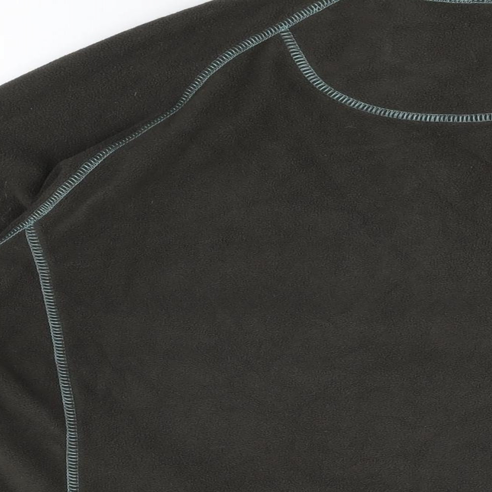 Mountain Life Womens Brown Polyester Pullover Sweatshirt Size 20 Zip