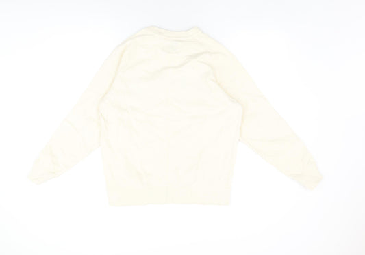 The Stronghold Womens Ivory Cotton Pullover Sweatshirt Size S Pullover - Los Angeles