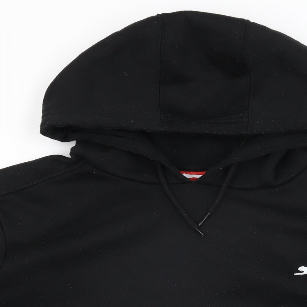 Slazenger Mens Black Cotton Pullover Hoodie Size S