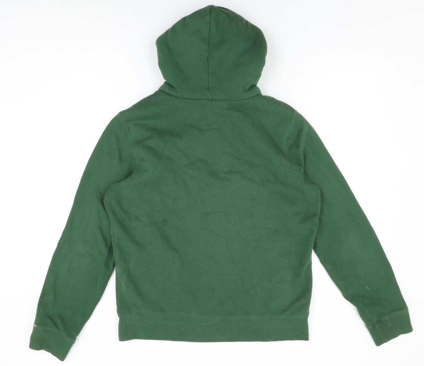 Hollister Mens Green Cotton Full Zip Hoodie Size XS