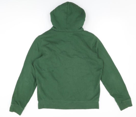 Hollister Mens Green Cotton Full Zip Hoodie Size XS