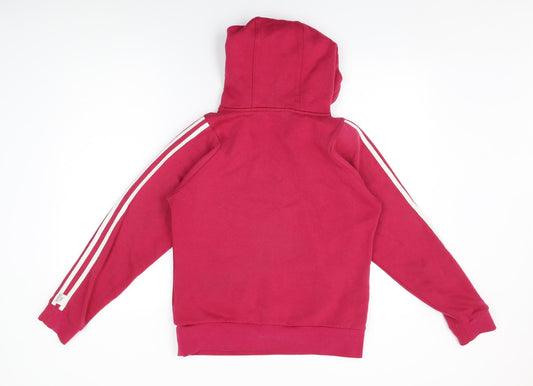 Womens UK 10 Regular Lonsdale Pink Pullover Hoodie
