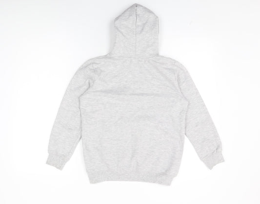 Umbro Girls Grey Cotton Pullover Hoodie Size 11-12 Years Pullover