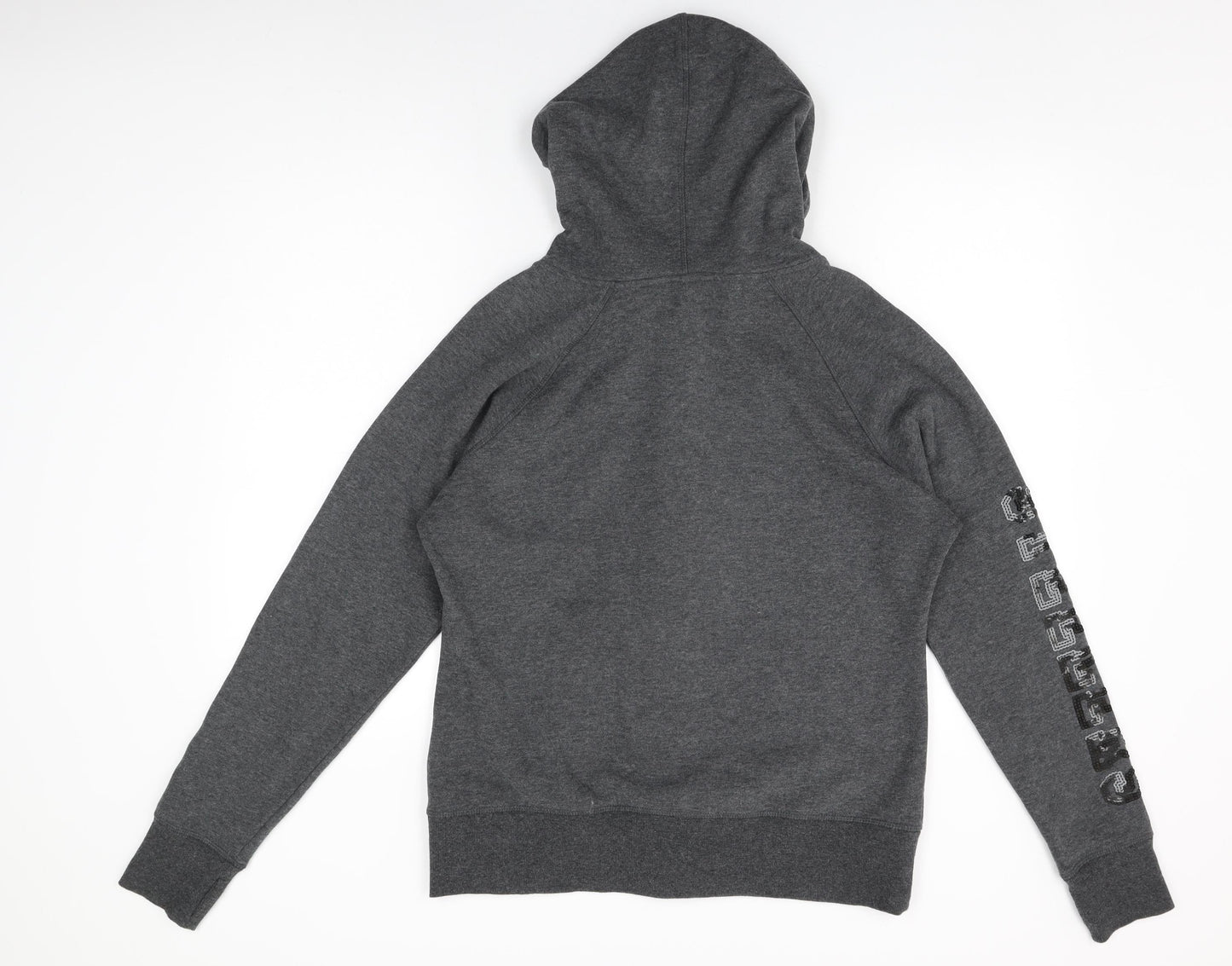 NFL Womens Grey Cotton Full Zip Hoodie Size L Zip - Steelers