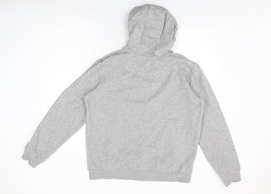 Brave Soul Mens Grey Cotton Pullover Hoodie Size M