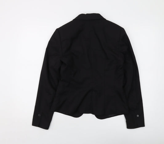 H&M Womens Black Jacket Size 10 Button