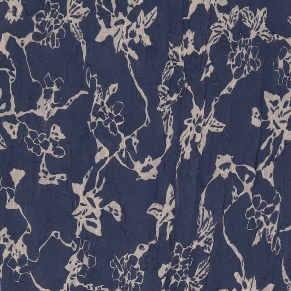 Adini Womens Blue Geometric Polyester A-Line Skirt Size 34 in Zip