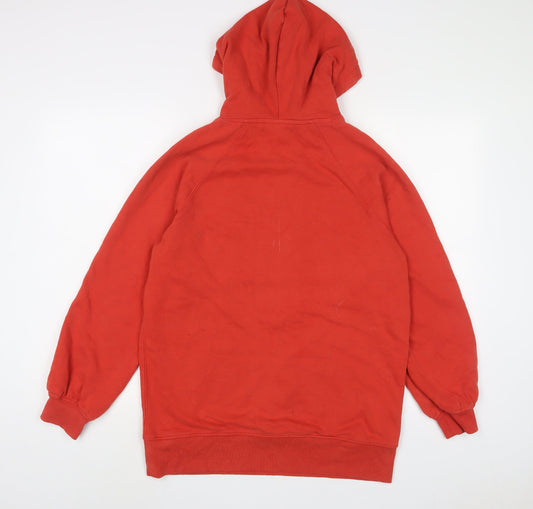 NEXT Womens Orange Cotton Pullover Hoodie Size XS Pullover