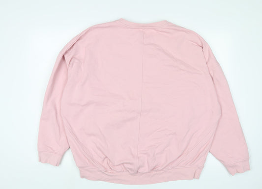 In other words Womens Pink Cotton Pullover Sweatshirt Size M Pullover