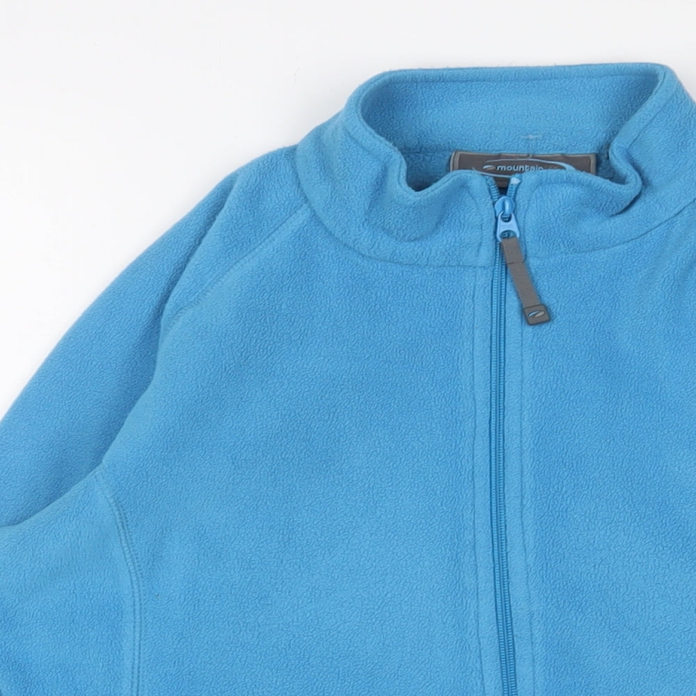 Mountain Life Womens Blue Jacket Size 12 Zip - Logo, Embroidered