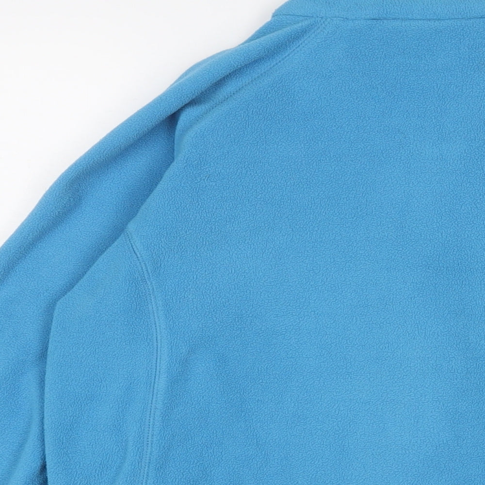 Mountain Life Womens Blue Jacket Size 12 Zip - Logo, Embroidered