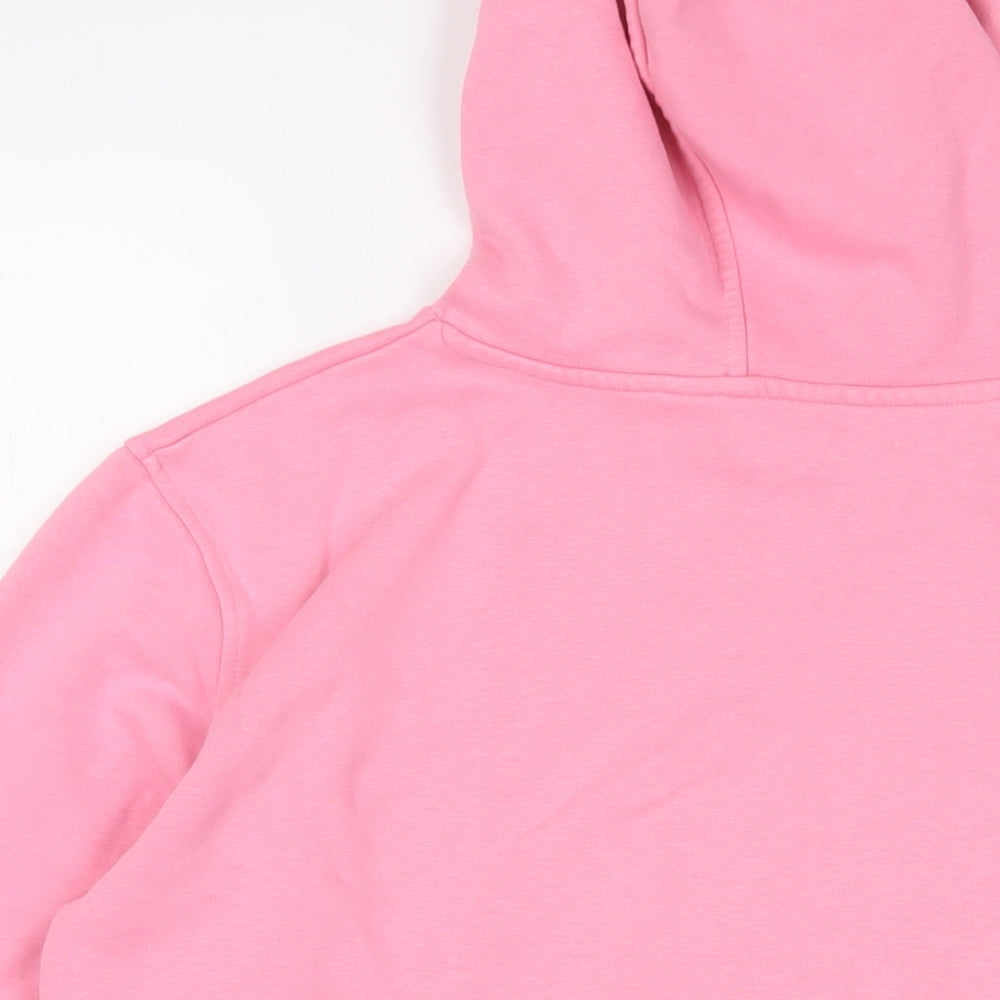 Marks and Spencer Womens Pink Cotton Pullover Hoodie Size 10 Pullover - Bonjour