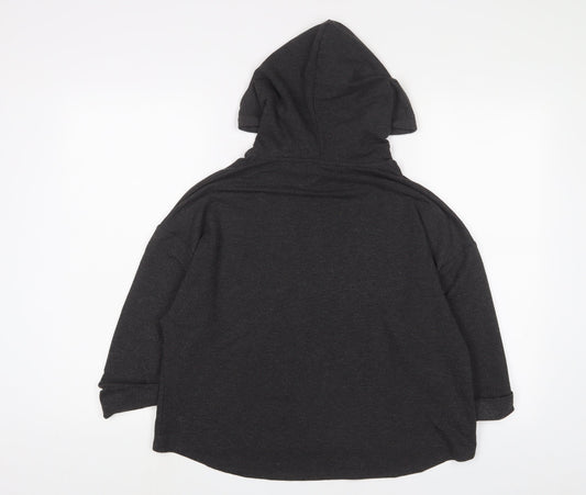 John Lewis Womens Grey Polyester Pullover Hoodie Size S Pullover