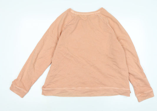 Principles Womens Orange Cotton Pullover Sweatshirt Size XL