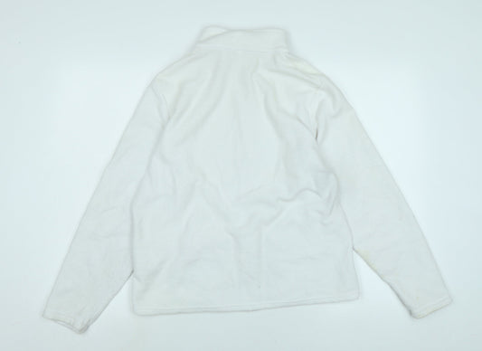 Marks and Spencer Womens White Jacket Size 18 Zip
