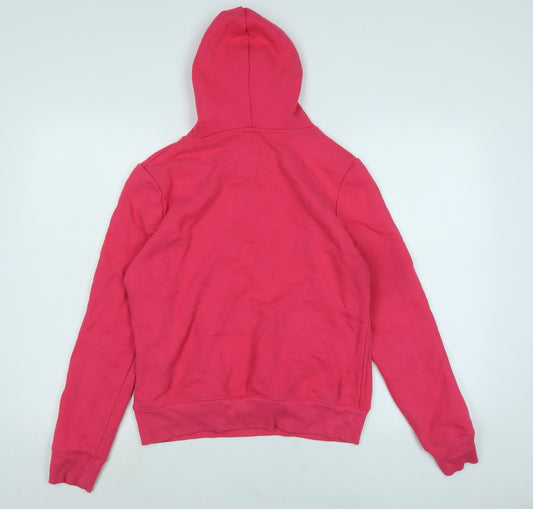 Marks and Spencer Womens Pink Polyester Pullover Hoodie Size 12