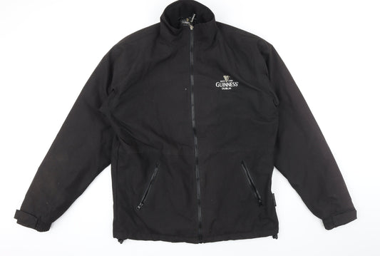 Gunniess Mens Black Jacket Size L Zip - Gunniess