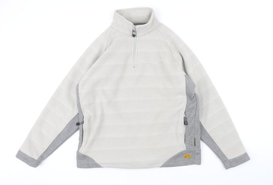 Tresspass Mens Grey Polyester Henley Sweatshirt Size S